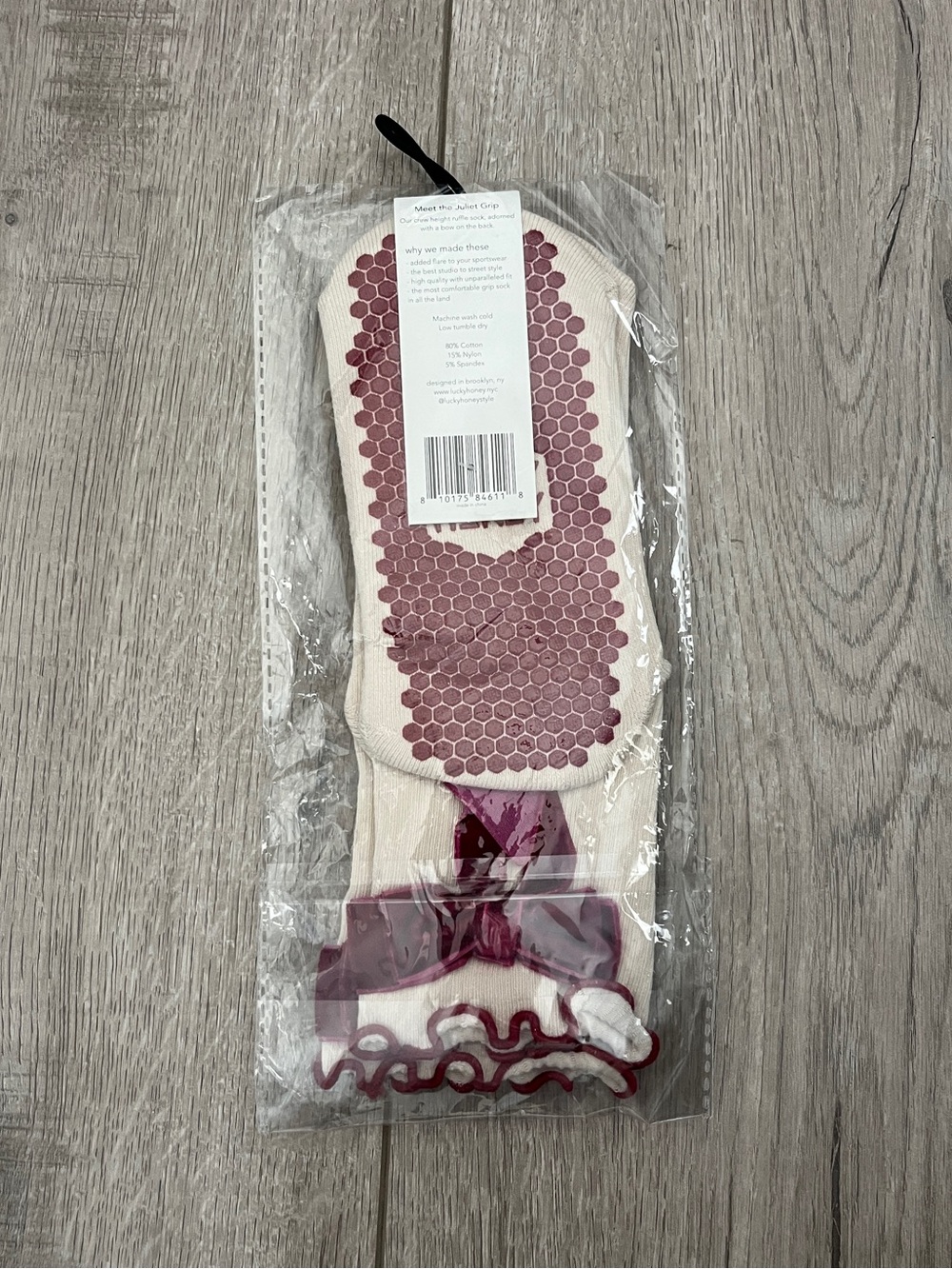 Lucky Honey Pilates Grip Sock - Picture 3 of 4